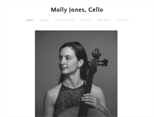 Tablet Screenshot of mollyjonescello.com